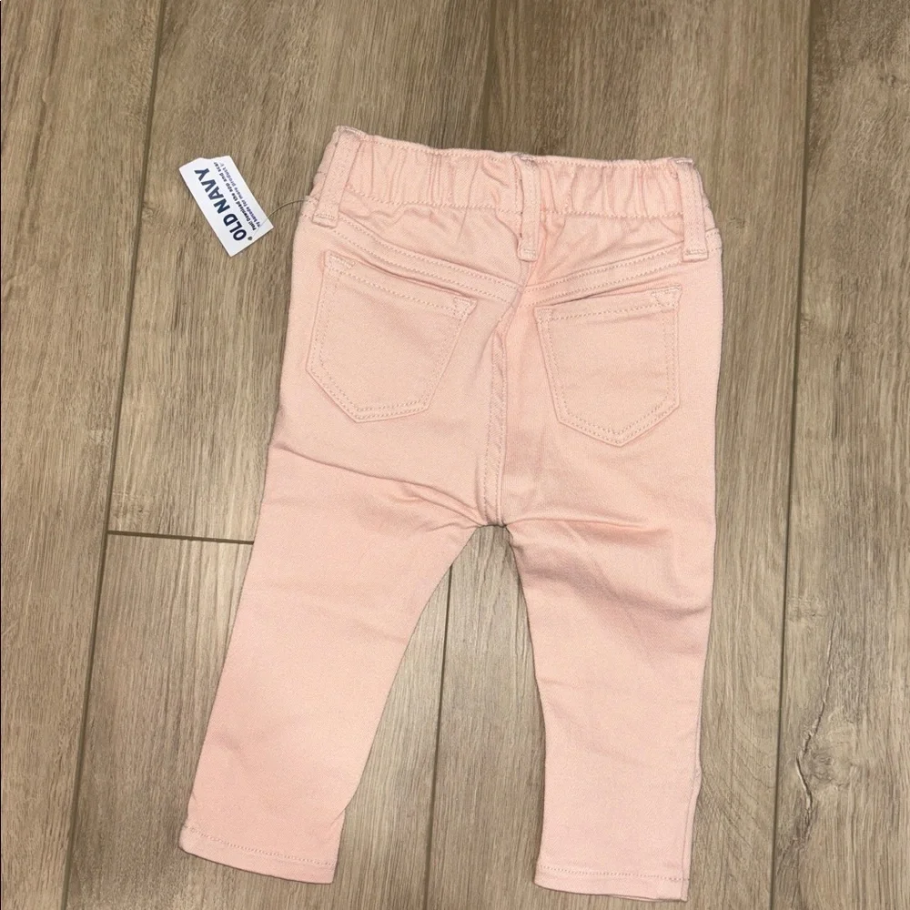 Old Navy Light Pink rock star little girls  Jeggings size 12-18 months NWT